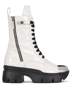Giuseppe Zanotti лакированные ботинки в спортивном стиле