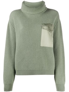 Brunello Cucinelli джемпер в рубчик с высоким воротником