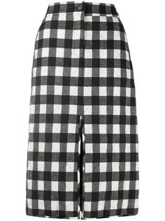 MSGM юбка миди в клетку