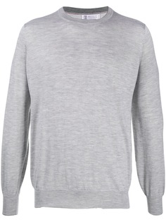 Brunello Cucinelli кашемировый джемпер с круглым вырезом