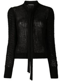 Alberta Ferretti трикотажная блузка с завязками