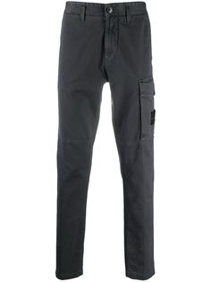 Stone Island брюки карго с нашивкой-логотипом