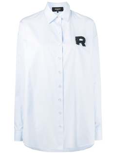 Rochas декорированная рубашка оверсайз с логотипом