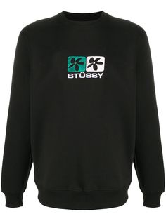 Stussy толстовка с вышитым логотипом
