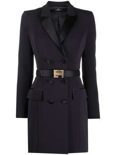 Elisabetta Franchi двубортное платье-смокинг