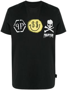 Philipp Plein футболка с принтом Smile