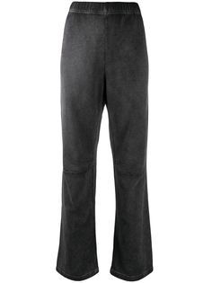 MM6 Maison Margiela прямые брюки с эффектом потертости
