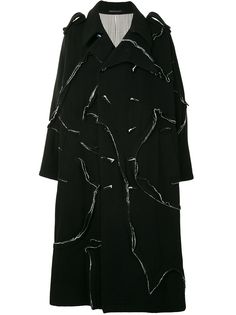 Yohji Yamamoto пальто с оборками
