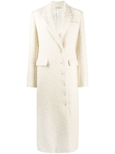 Nina Ricci фактурное однобортное пальто