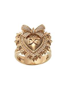 Dolce & Gabbana кольцо Devotion из желтого золота с бриллиантами