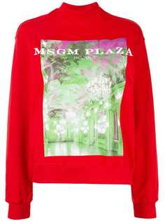 MSGM толстовка с принтом Plaza
