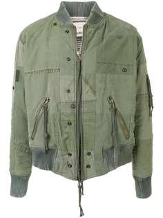Greg Lauren бомбер в технике пэчворк
