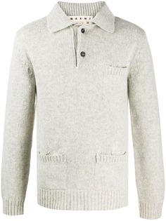 Marni knitted polo top