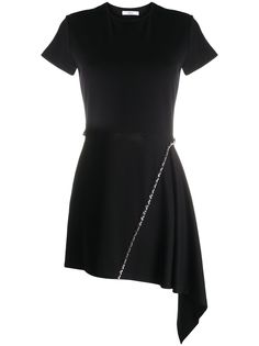 AREA короткое платье-футболка асимметричного кроя