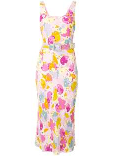 Rebecca Vallance платье миди с цветочным принтом