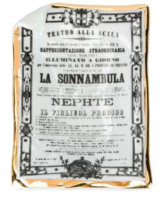 Fornasetti поднос для мелочей La Sonnambula