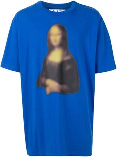 Off-White футболка с принтом Mona Lisa