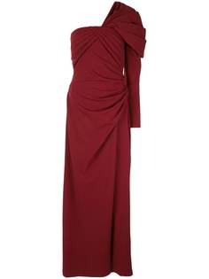 Tadashi Shoji платье на одно плечо с драпировкой