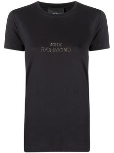 John Richmond футболка с декорированным логотипом