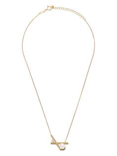 TASAKI колье Balance Cross Akoya из желтого золота с жемчугом и бриллиантами