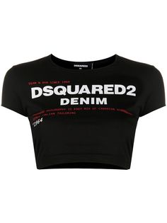 Dsquared2 укороченная футболка с логотипом