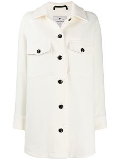 Woolrich пальто с бахромой на рукавах