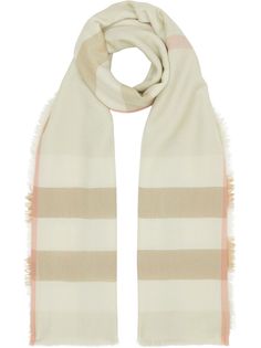 Burberry легкий шарф в клетку Vintage Check