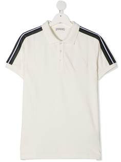 Moncler рубашка поло с нашивкой-логотипом