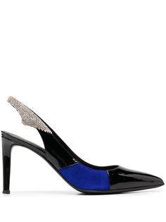 Giuseppe Zanotti туфли с ремешком на пятке и кристаллами