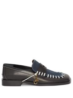 JW Anderson flat-stitch square-toe loafers