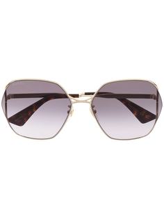 Gucci Eyewear солнцезащитные очки в массивной круглой оправе