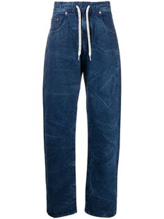 Aries drawstring straight-leg jeans