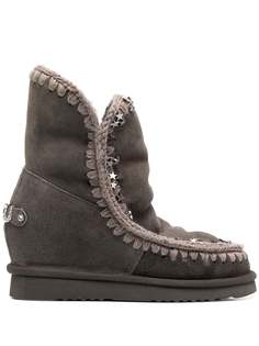 Mou star-studded shearling boots