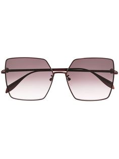 Alexander McQueen Eyewear солнцезащитные очки Light Skull в квадратной оправе