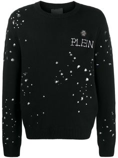 Philipp Plein джемпер Skeleton с круглым вырезом