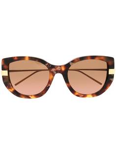Boucheron Eyewear солнцезащитные очки в оправе кошачий глаз черепаховой расцветки
