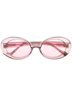 Vivienne Westwood солнцезащитные очки в прозрачной овальной оправе