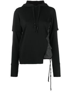 Hyein Seo asymmetric long-sleeved hoodie