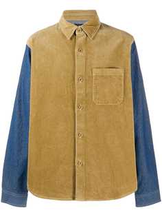 Stussy panelled corduroy shirt