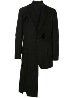 Yohji Yamamoto пиджак с вырезами