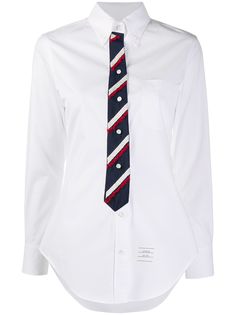 Thom Browne рубашка на пуговицах с завязками