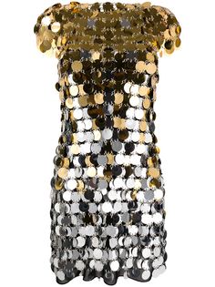 Paco Rabanne декорированное платье мини