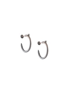 Guidi nail hoop earrings