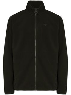 Barbour logo embroidered zip-up sweatshirt