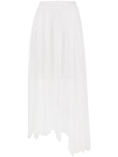 MSGM юбка с цветочным кружевом
