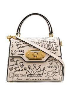 Dolce & Gabbana сумка Sicily с принтом в стиле граффити