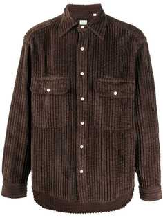 Finamore 1925 Napoli вельветовая рубашка с длинными рукавами
