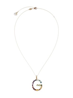 Dolce & Gabbana колье с подвеской в форме буквы G из топазов
