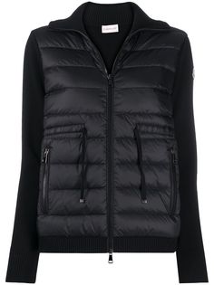 Moncler трикотажный кардиган с дутыми вставками