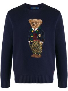 Polo Ralph Lauren джемпер Preppy Bear вязки интарсия